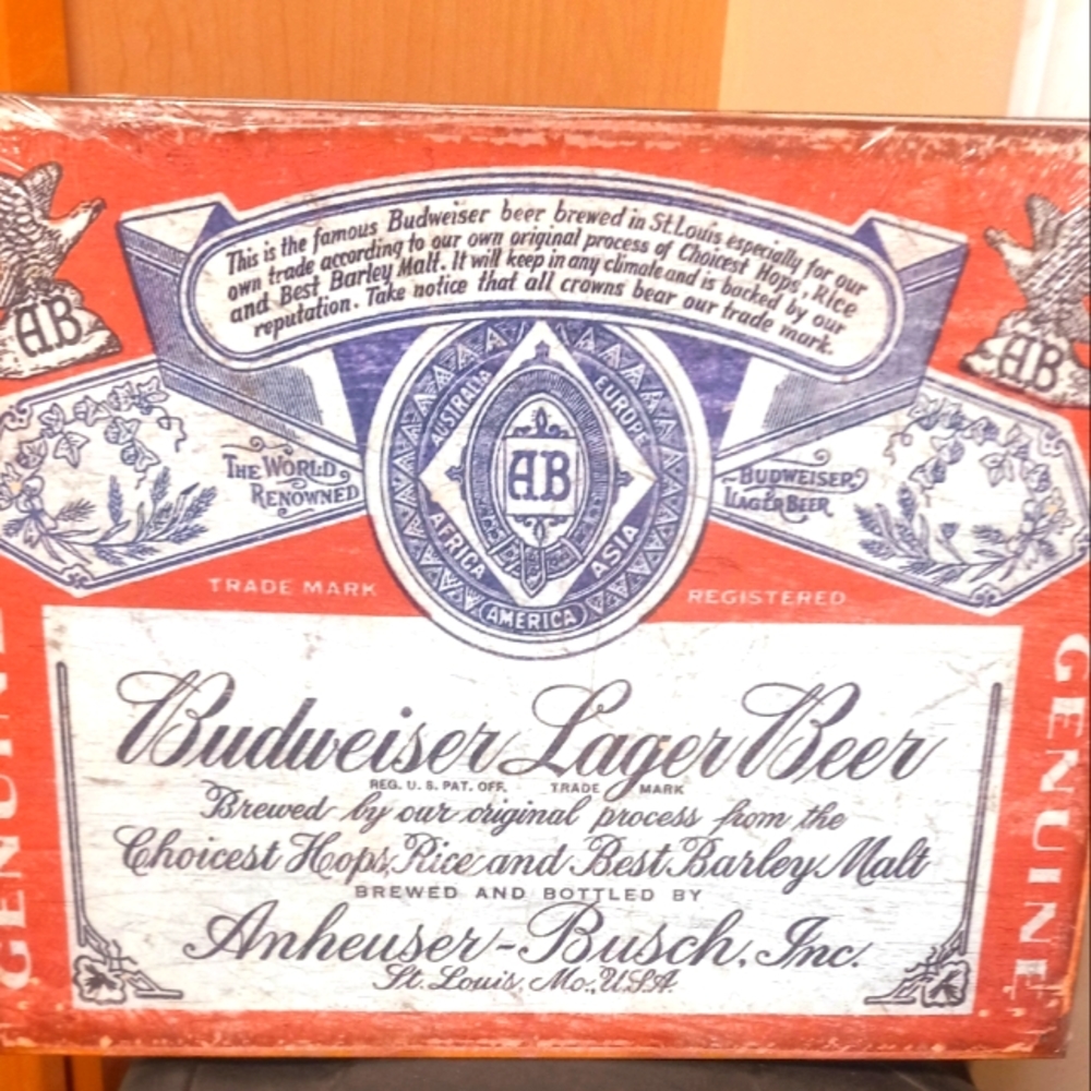 Budweiser Metal Sign